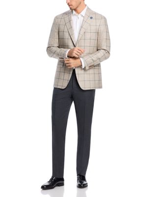 Melange Stretch Flannel Slim Fit Trousers