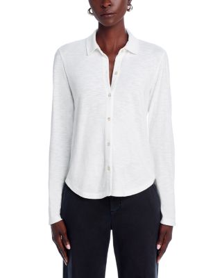 Button Front Knit Top