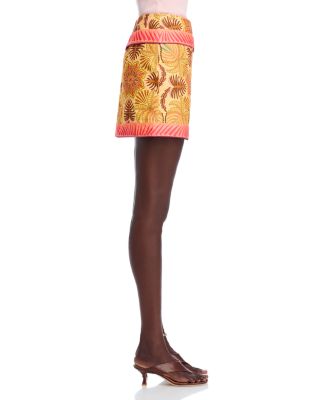 Palm Scarf Mini Skirt