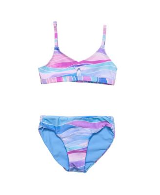 Snapper Rock - Girls' Water Hues Keyhole Bikini - Little Kid, Big Kid