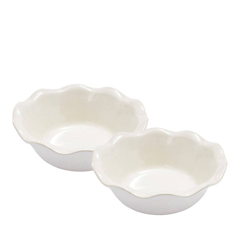 Emile Henry Set Of 2 Mini Pie Dishes In Sugar