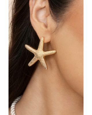 Statement Starfish Large Stud Earrings