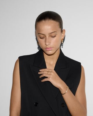 18K Yellow Gold Horsebit Polished Statement Ring