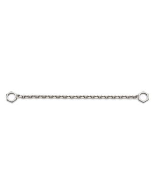 Sterling Silver Trademark Hexagon Interlocking Links Chain Bracelet