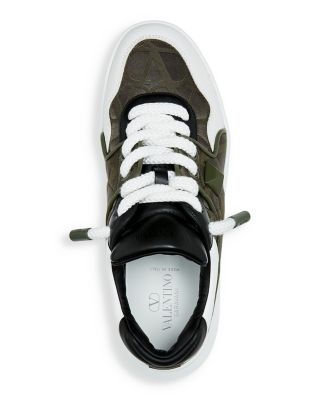 楽一番公式アカウント01 VALENTINO GARAVANI Valentino Garavani Men's One Stud XL Iconographe Low Top Sneakers