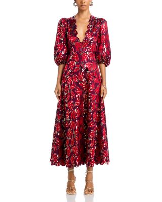 floral print maxi dress plus size Naira Pleated Maxi Dress - Cornflower Blue Floral