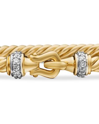 Cable Collectibles Buckle Bracelet in 18K Yellow Gold, 2.6mm