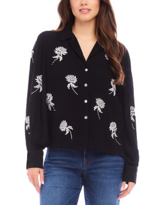 Karen Kane - Embroidered Blouse