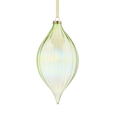 Bloomingdale's - Iridescent Glass Green Finial Ornament - Exclusive