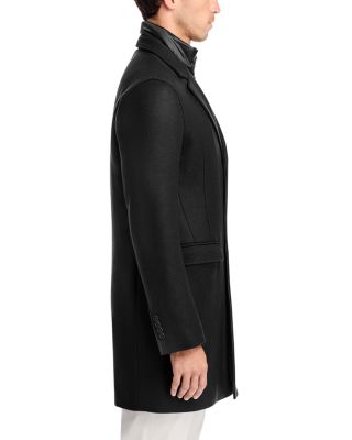 Diagonal Topcoat with Removable Windguard