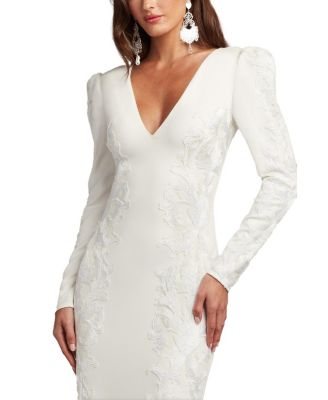 Irelina Puff Sleeve Embroidered Gown