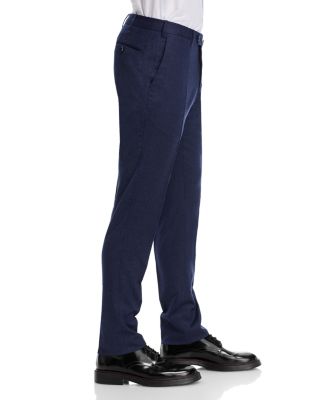 Melange Stretch Flannel Slim Fit Trousers