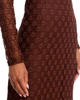 knee length dresses for ladies Ola Yellow Bardot Style Midi Dress main image 1