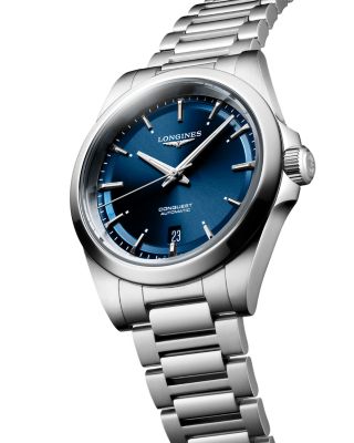 Conquest Sunray Blue Watch, 38mm