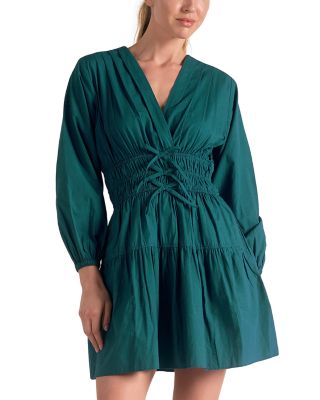 Elan V Neck A Line Skirt