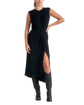 Elan - Sleeveless Slit Front Dress