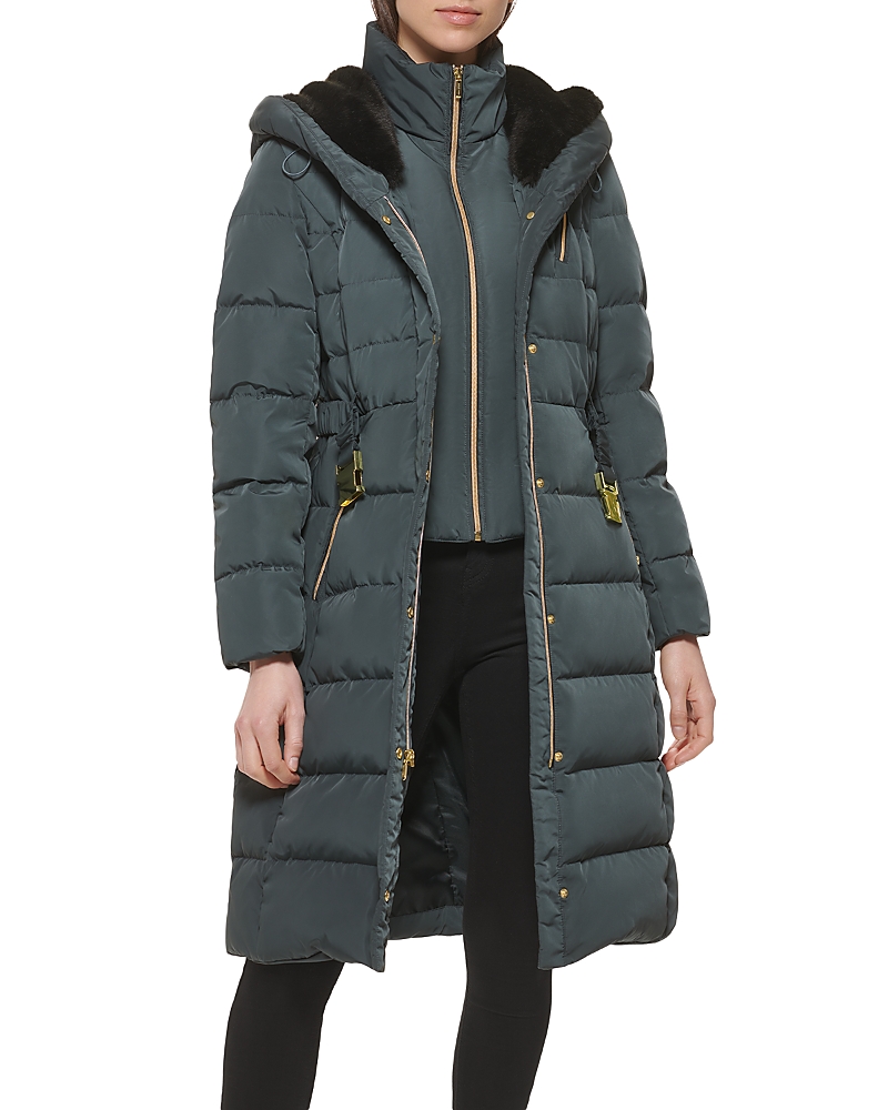 COLE HAAN BELTED PUFFER COAT