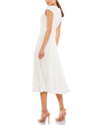 Pleated Midi Dress