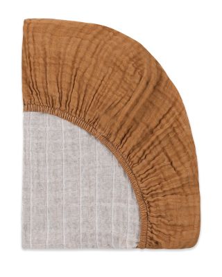 Mini Crib Sheet in GOTS Certified Organic Muslin Cotton