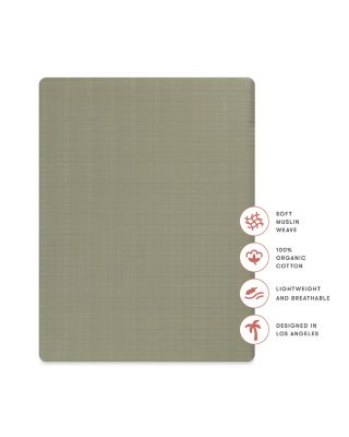 All Stages Midi Crib Sheet in GOTS Certified Organic Muslin Cotton
