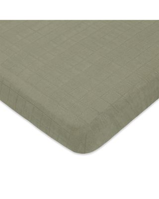 Mini Crib Sheet in GOTS Certified Organic Muslin Cotton