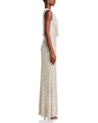Halter Sequin Gown