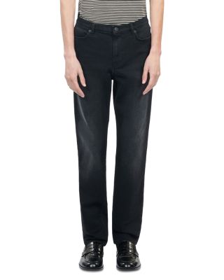 The Kooples Slim Fit Jeans in Black Washed