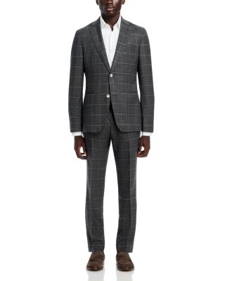 BOSS - H-Huge Tonal Windowpane Slim Fit Suit