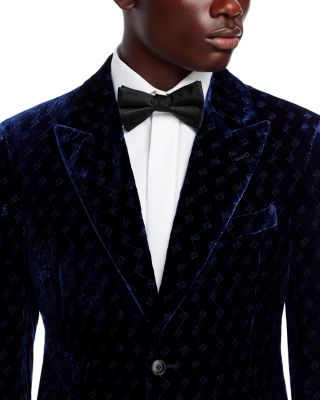 Slim Fit Peak Lapel Velvet Jacket - Exclusive