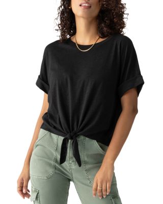 Sanctuary - All Day Tie Front Tee