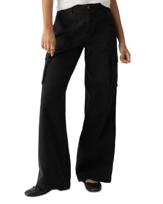 Sanctuary Cotton Blend Reissue Wide Leg Cargo Pants
