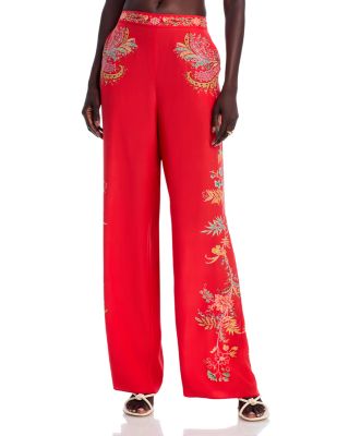 Etro - Floral Silk Palazzo Pants