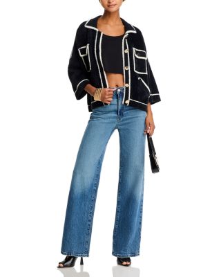 Essentiel Antwerp Hollandia Embroidered Cardigan in Dark Sapphire main image 0