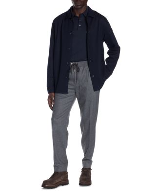 Wool, Cotton & Nylon Shirt Jacket 