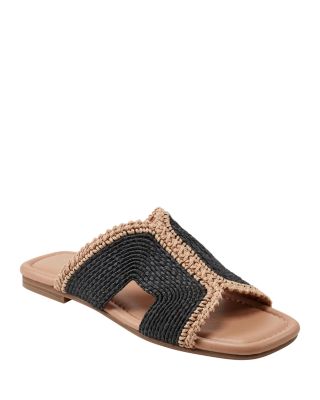 Marc Fisher LTD. - Women's Nashie Square Toe Woven Slide Sandals