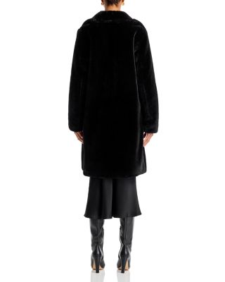 Faux-Fur Coat with Wide Lapels - Exclusive