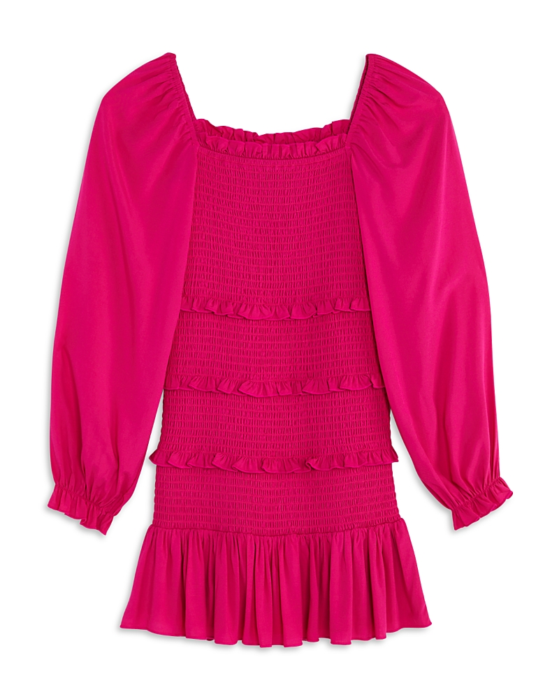 KatieJnyc Girls' Laila Long Sleeved Smocked Dress - Big Kid