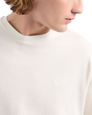 Allover Monochrome Jacquard Jersey Tee