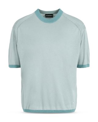 Short Sleeved Crewneck Sweater Tee