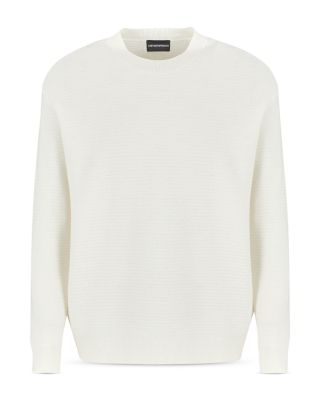 Virgin Wool Allover Jacquard Striped Sweater