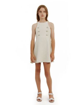 Girls' Roma Boucle Mini Dress - Little Kid, Big Kid