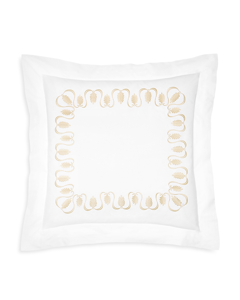 Pratesi Paolina Sham, Continental/euro Sham In White/beige