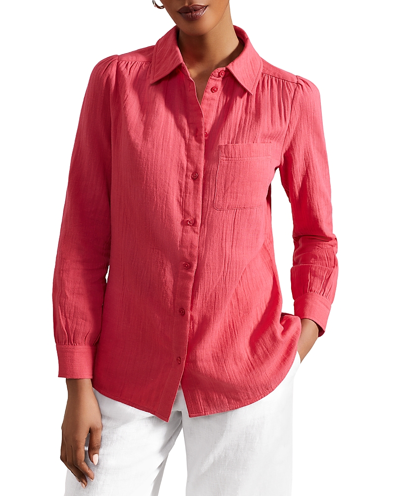 Hobbs London Jamie Shirt In Wild Berry