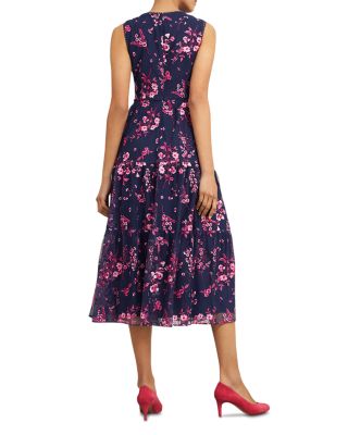 Bethany Floral Embroidered Midi Dress