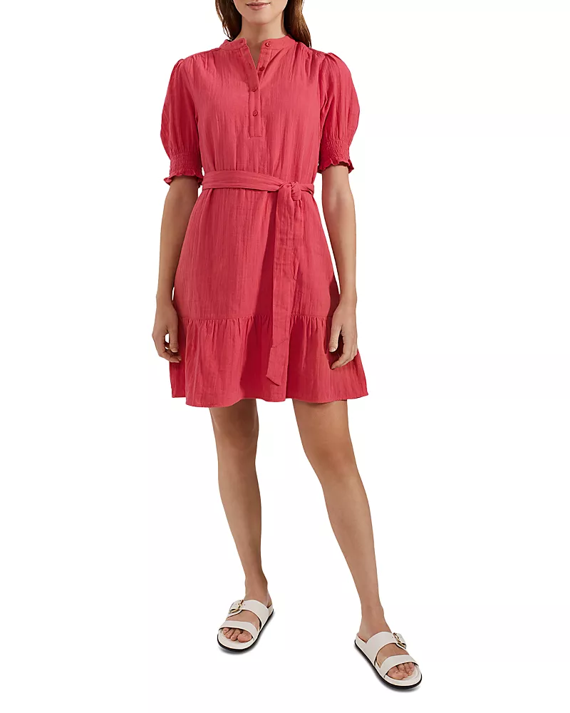 Hobbs London Iza Puff Sleeve Mini Dress