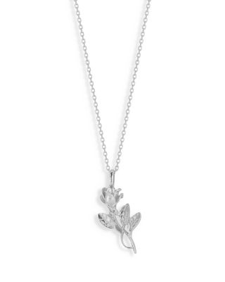 Aqua 3D Rose Pendant Necklace, 16-18 - Exclusive