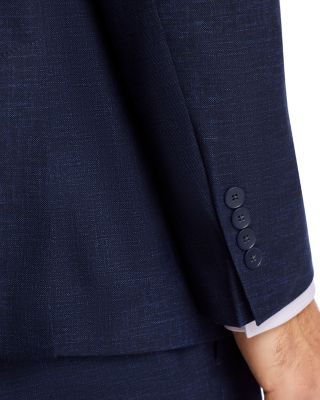 Melange Solid Unstructured Slim Fit Suit Jacket