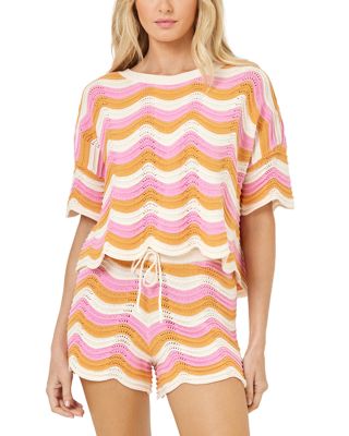 L*Space - Make Waves Crocheted Top & Drawstring Shorts