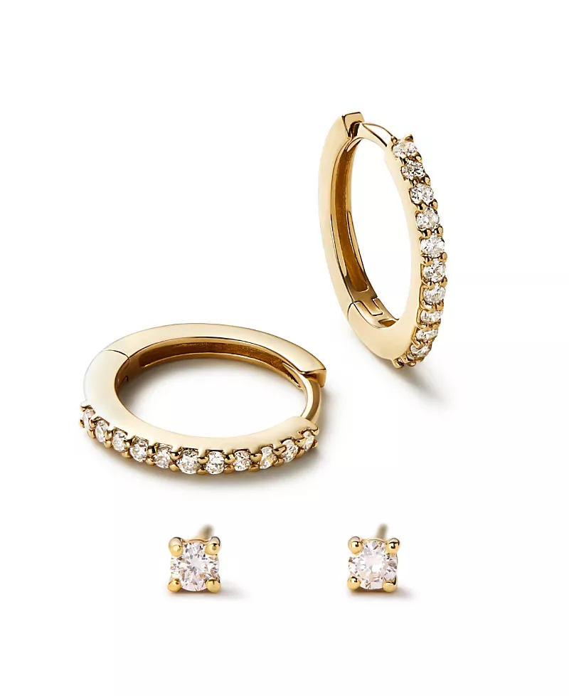 Ana Luisa - Lab Grown Diamond Earrings - Gold Diamond Earring Set