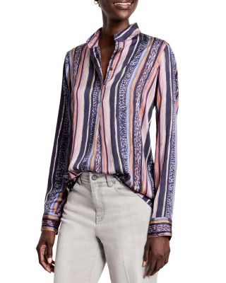 NIC+ZOE - Animal Stripe Shirt